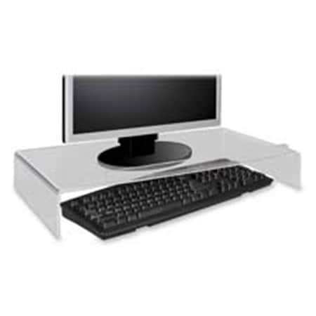 Kantek Kantek KTKAMS300 Acrylic Monitor Stand- 21-.25 in x11-.50 in x3-.75 in - Clear KTKAMS300